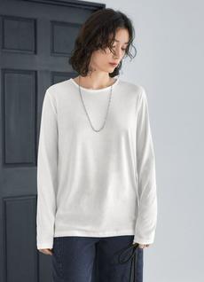 とろみタッチ長袖Tシャツ とろみタッチ長袖Tシャツ