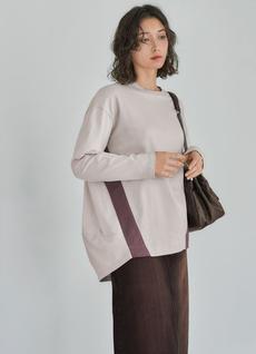 【Made in JAPAN】背面ぽわん切替カットソートップス 【Made in JAPAN】背面ぽわん切替カットソートップス