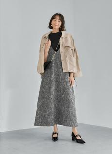 【LUXE】サマーツイードジャンパースカート 【LUXE】サマーツイードジャンパースカート