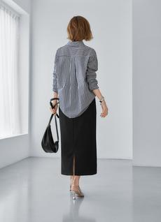 表面リブストレッチペンシルスカート 表面リブストレッチペンシルスカート