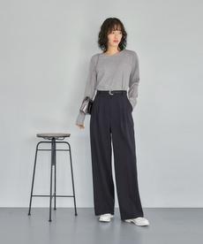 絶妙にゆるいリブカットソートップス 絶妙にゆるいリブカットソートップス