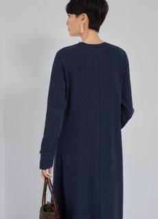 【訳あり】【Made in JAPAN】ダブルフェイスニットソー/Aラインワンピース 【訳あり】【Made in JAPAN】ダブルフェイスニットソー/Aラインワンピース