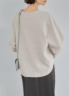 【Made in JAPAN】ダブルフェイスニットソー/バナナスリーブトップス 【Made in JAPAN】ダブルフェイスニットソー/バナナスリーブトップス
