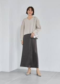 【Made in JAPAN】ダブルフェイスニットソー/バナナスリーブトップス 【Made in JAPAN】ダブルフェイスニットソー/バナナスリーブトップス