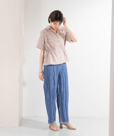 クリンクルデニムパンツ