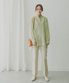 KBF+　バックスリットセミフレアパンツ