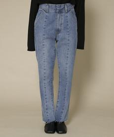 BACKスリットストレートデニム