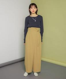 ウエストベルトデザインパンツ
