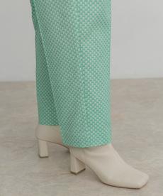 センタープレスジャガードパンツ