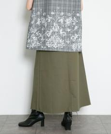 フロントスリットミリタリースカート フロントスリットミリタリースカート