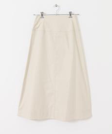 綿麻チノAラインスカート