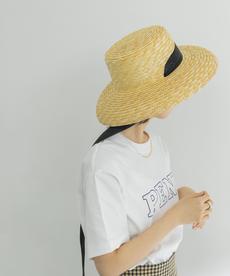 STRAW RIBBON HAT