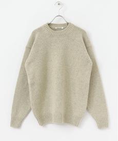 AURALEE　CAMEL WOOL MIX KNIT PULLOVER