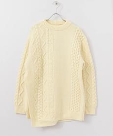 unfil　french merino cable sweater