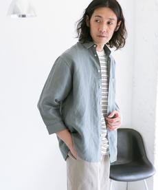 Linen 7分袖 Shirts