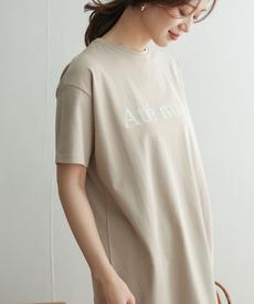 【WEB限定】ロゴプリントチュニックTシャツ