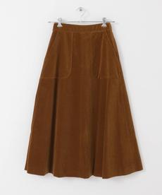 【WEB限定】unfil　shankar corduroy flared skirt