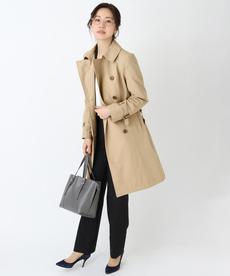 【XS～7L】ロング丈ダブルトレンチコート【多サイズ展開／撥水加工／ストレッチ／美シルエット】