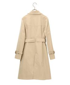 【XS～7L】ロング丈ダブルトレンチコート【多サイズ展開／撥水加工／ストレッチ／美シルエット】