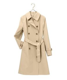 【XS～7L】ロング丈ダブルトレンチコート【多サイズ展開／撥水加工／ストレッチ／美シルエット】