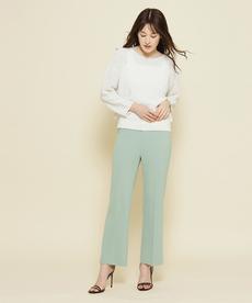 【洗える／日本製／伸縮性】コーディネートにシャープさをプラスするフィット感あるパンツ