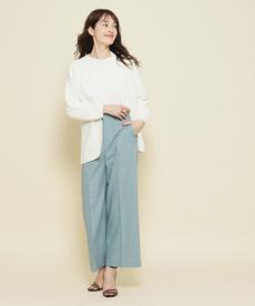 【洗える/日本製/和紙ヤーン/清涼感】和紙の風合いが上品なリラックス感をプラス、着流しカーディガン 【洗える/日本製/和紙ヤーン/清涼感】和紙の風合いが上品なリラックス感をプラス、着流しカーディガン