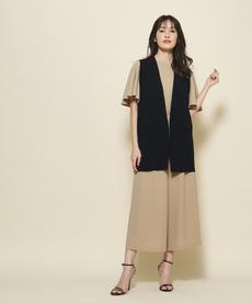 【洗える/ジレ】スカートスタイルにおすすめ!上品に抜け感をプラスするニットジレ 【洗える/ジレ】スカートスタイルにおすすめ!上品に抜け感をプラスするニットジレ