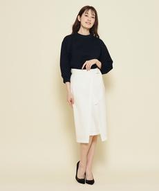 【洗える/日本製/袖デザイン/伸縮性】着心地よく、女性らしいデザインのプルオーバージャージ 【洗える/日本製/袖デザイン/伸縮性】着心地よく、女性らしいデザインのプルオーバージャージ