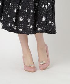 ビジュー2Wayアーモンドトゥパンプス 結婚式二次会 パーティー 24SS