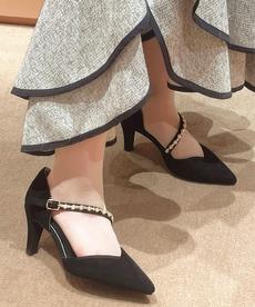 斜めストラップパンプス 結婚式二次会 パーティー 24SS