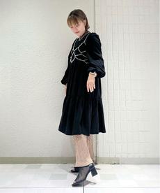 ブロックヒールチュールブーツサンダル 24SS