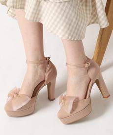 アッパーシフォンリボンパンプス 結婚式二次会 パーティー 24SS