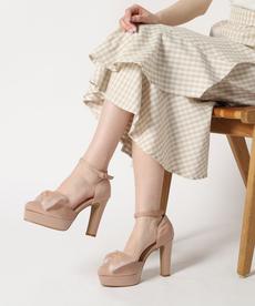 アッパーシフォンリボンパンプス 結婚式二次会 パーティー 24SS