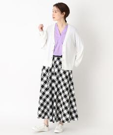 【洗える/重宝します!】サラッとした手触りのカーディガン