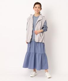 【洗える/1枚で決まる時短ワンピ】ティアードドッキングワンピース