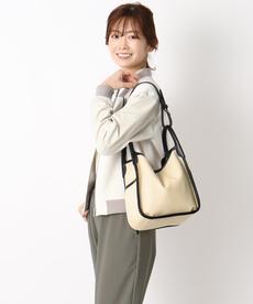 【汚れが目立ちにくい！】キャンバスライク2WAYトート