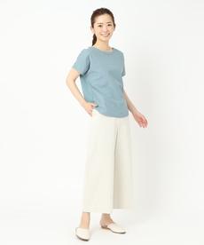 【洗える/刺繍がステキ！】フラワー刺繍ドッキングプルオーバー