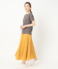 【洗える/刺繍がステキ！】フラワー刺繍ドッキングプルオーバー