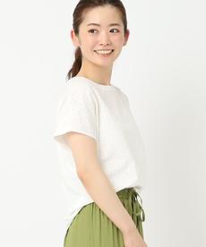 【洗える/刺繍がステキ！】フラワー刺繍ドッキングプルオーバー