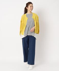 【洗える/人気のボーダードッキング】ニュアンスチュニック