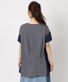 【洗える/人気のボーダードッキング】ニュアンスチュニック