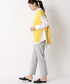 ◆【洗える/細見えパンツ秋冬版】足がスッキリ見えるテーパードパンツ