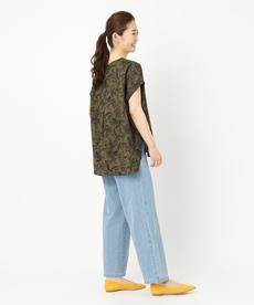 【洗える/着映え効果◎】ボタニカルプリントブラウス