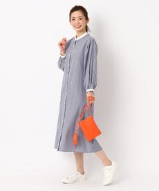 【洗える】爽やかなシャツワンピース