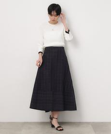 サイドカット配色リブニット【洗濯機洗い可】 サイドカット配色リブニット【洗濯機洗い可】
