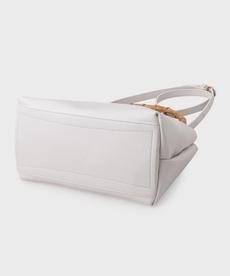 【2WAY】バンブーハンドルショルダーバッグ