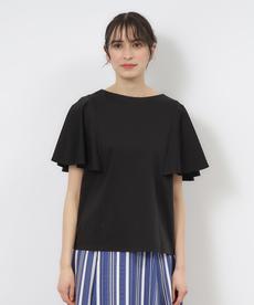 UV ケープ風フリルスリーブカットソー【接触冷感/洗濯機洗い可】