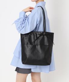 合皮リボンモチーフA4トート