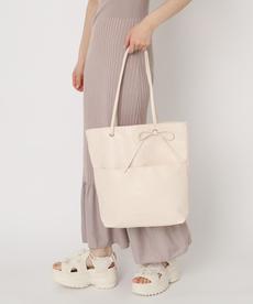 合皮リボンモチーフA4トート