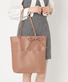 合皮リボンモチーフA4トート